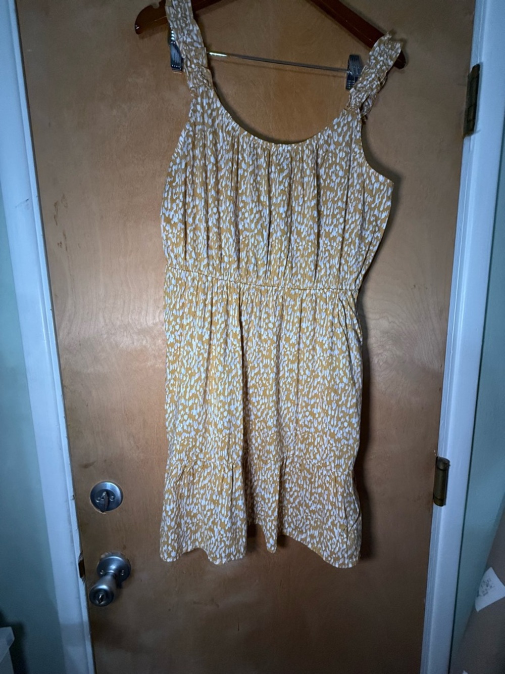 Banana Republic Yellow and White Printed Dress